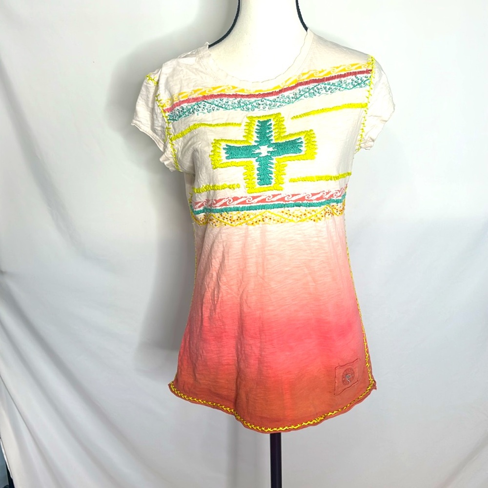 Double D Ranch Embroidered Cross Graphic Tee - Picture 2 of 7